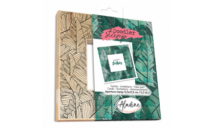 Doodler Stamp Big Leaves Wood image