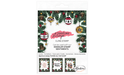 Doodler Stamp Christmas Cling image