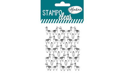 Stampo clear - tampon transparent all over - Lama 2