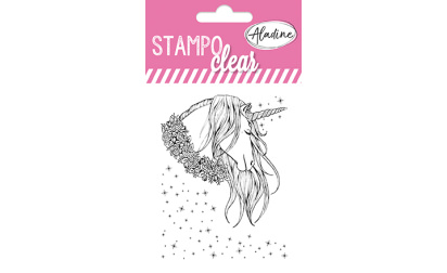 Stampo clear - tampon transparent - Licorne