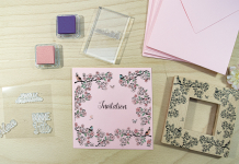 Carte invitation - Doodler Stamp et Stampo Clear