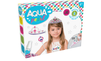 Aqua pearl crown set image