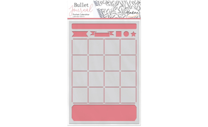 Bullet journal pochoir calendrier organisation