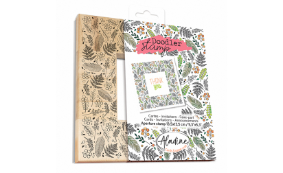 Doodler Stamp Foliage Wood