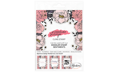 Doodler Stamp Floral Cling