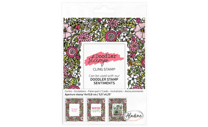 Doodler Stamp Flowers Cling image