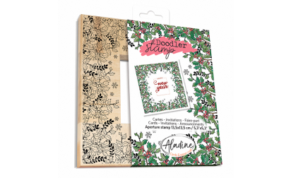 image de Doodler Stamp Noël Houx Bois