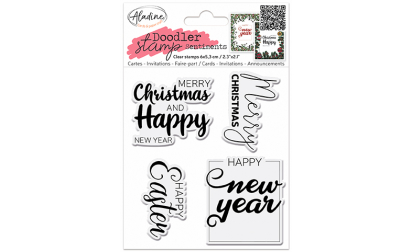 image de Doodler Stamp Sentiment 2 - Clear