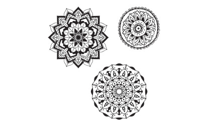 image de Duo clear & stencil - mandala
