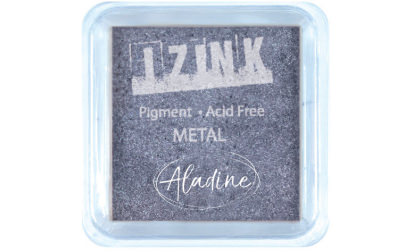 Encreur izink pigment Métal silver blue medium