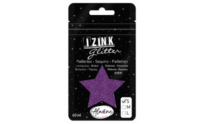 Izink Glitter Dark Purple 60 ml