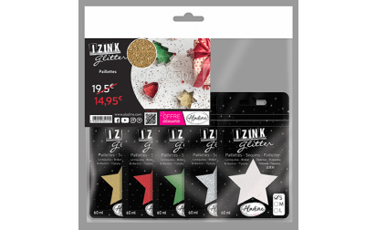 image de Kit 5 Izink Glitter - Noël