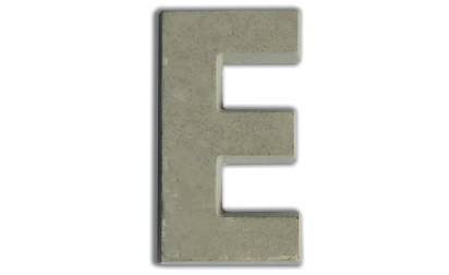 Concrete letters for customizing  image