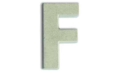 Concrete letters for customizing  image