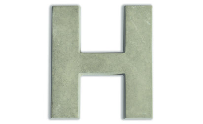 Concrete letters for customizing  image