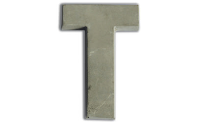Concrete letters for customizing 