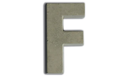 Concrete letters for customizing  image