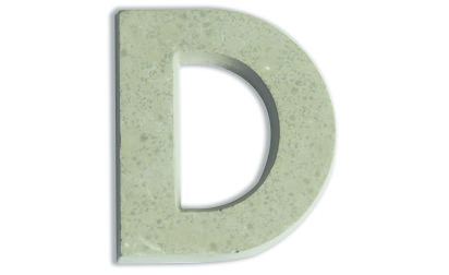 Concrete letters for customizing  image