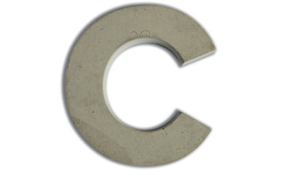 Concrete letters for customizing 