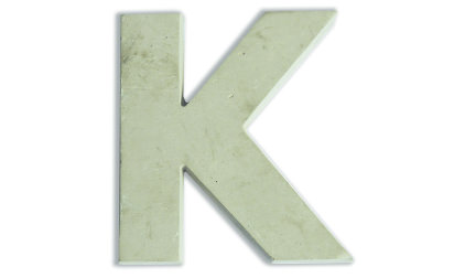 Concrete letters for customizing 