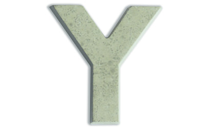 Concrete letters for customizing  image