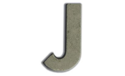 Concrete letters for customizing 