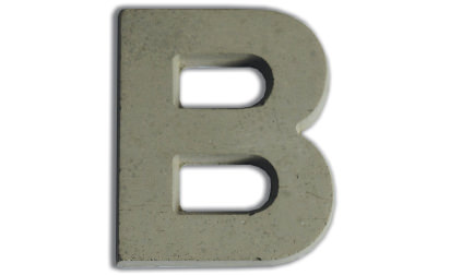 Concrete letters for customizing  image