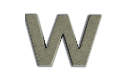 Concrete letters for customizing  image