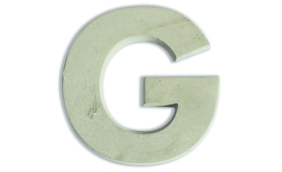 Concrete letters for customizing  image