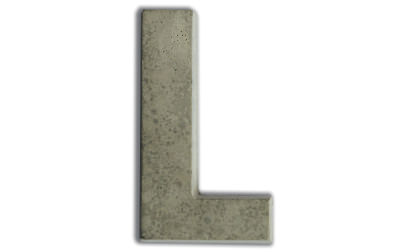 Concrete letters for customizing  image