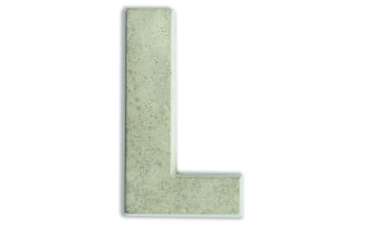 Concrete letters for customizing 