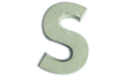 Concrete letters for customizing  image