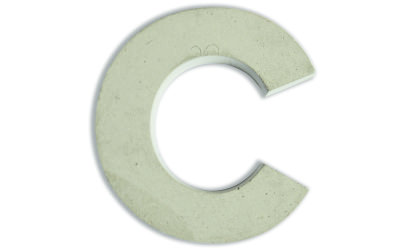 Concrete letters for customizing 