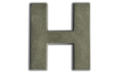 Concrete letters for customizing  image