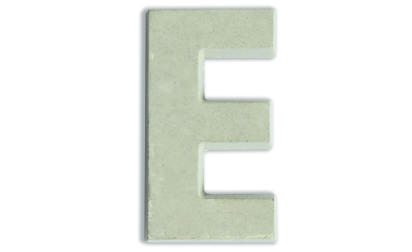 Concrete letters for customizing 