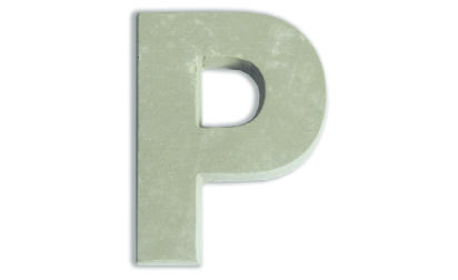 Concrete letters for customizing 