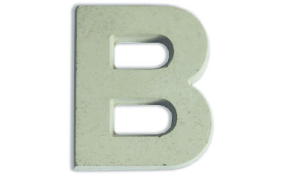 Concrete letters for customizing  image