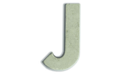 Concrete letters for customizing  image