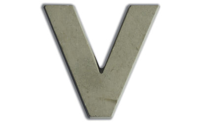 Concrete letters for customizing 