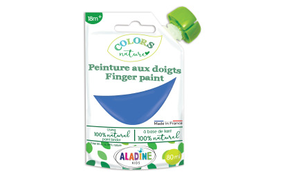Natural finger paint in blue 80ml image