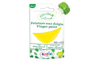 Natural finger paint in yellow 80ml image