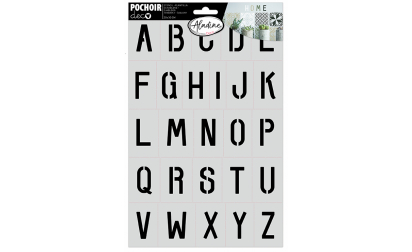 image de Pochoir Deco Alphabet 1
