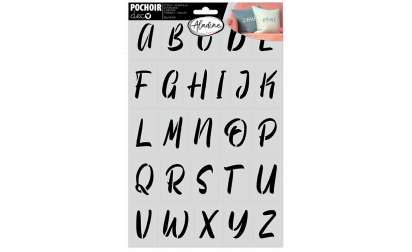 Deco Stencil Alphabet 3