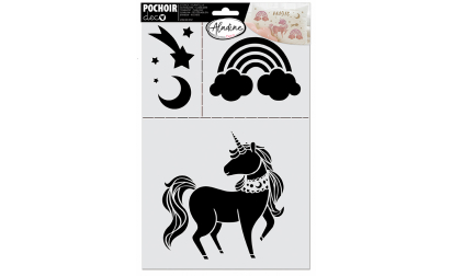 image de Pochoir Déco Licorne