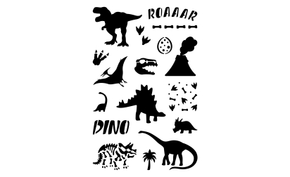 image de Pochoir 2 - Dinosaure