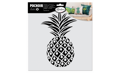 Pochoir textile ananas