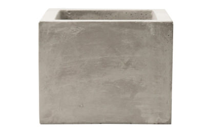 Square concrete pot