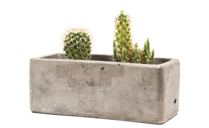 Concrete flower pot image