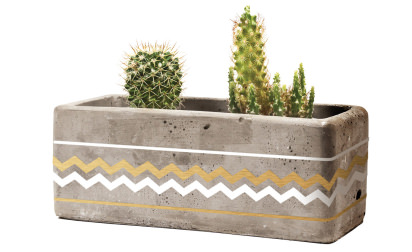 Concrete flower pot image