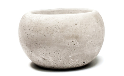 Round concrete pot image